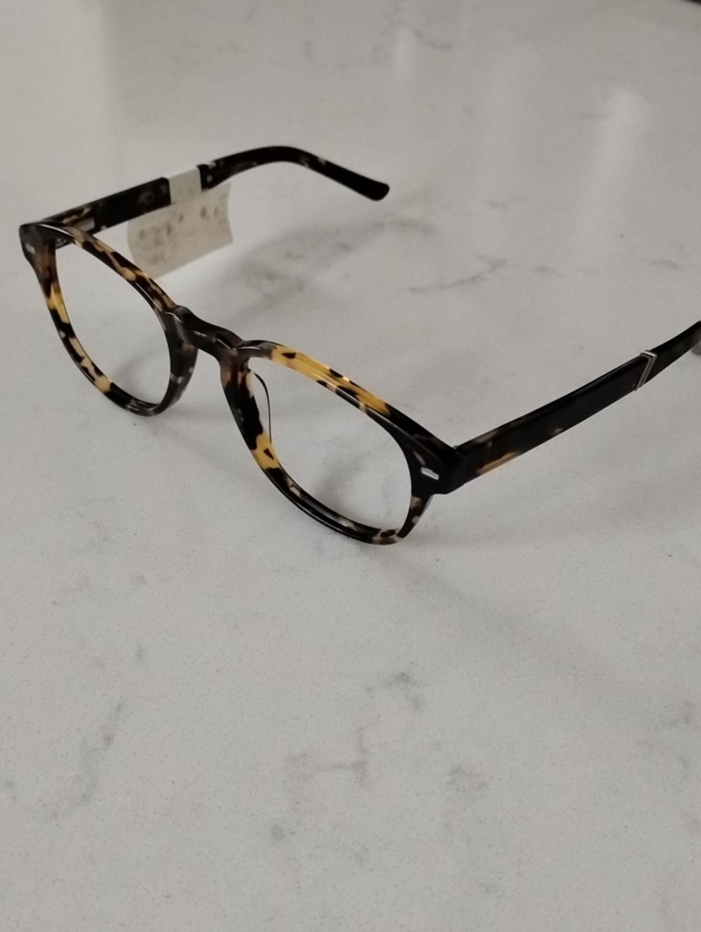 O By Oscar De La Renta Yellow Tortoise Eyeglasses Frames Only